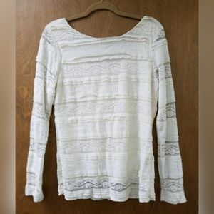 Long Sleeve Lace Blouse